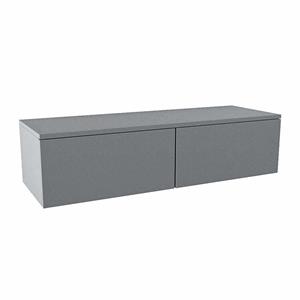 Mondiaz ALAN MODULE Wastafelonderkast - 120x41x30cm - 2 lades - push to open - Plata A45292Plata