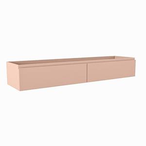 Mondiaz FOGE wastafelonderkast - 160x41x25cm - 2 lades - uitsparing links - softclose - Rosee M44255Rosee