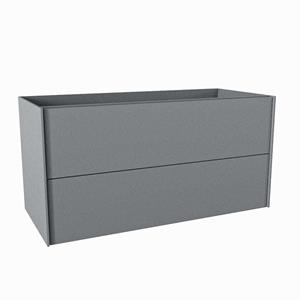 Mondiaz TENCE wastafelonderkast - 100x45x50cm - 2 lades - uitsparing links - push to open - softclose - Plata M37106Plata