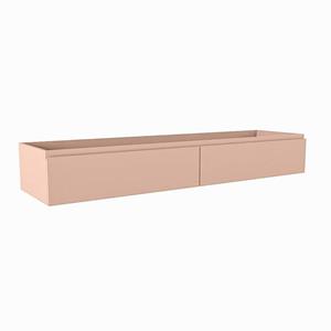 Mondiaz FOGE wastafelonderkast - 170x45x25cm - 2 lades - uitsparing links - softclose - Rosee M44203Rosee