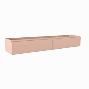 Mondiaz FOGE wastafelonderkast - 170x41x25cm - 2 lades - uitsparing links en rechts - softclose - Rosee M44259Rosee