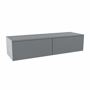 Mondiaz ALAN MODULE Wastafelonderkast - 130x41x30cm - 2 lades - push to open - Plata A45293Plata