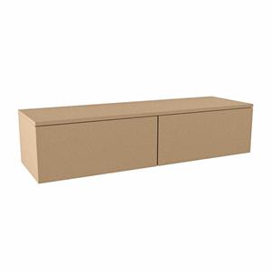 Mondiaz ALAN MODULE Wastafelonderkast - 130x41x30cm - 2 lades - push to open - Oro A45293Oro