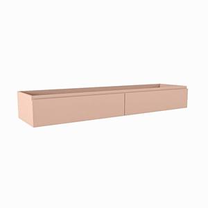 Mondiaz FOGE wastafelonderkast - 180x45x25cm - 2 lades - uitsparing links en rechts - softclose - Rosee M44207Rosee