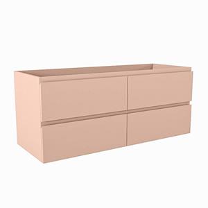 Mondiaz HAY wastafelonderkast - 120x45x50cm - 4 lades - uitsparing links - softclose - Rosee M45148Rosee