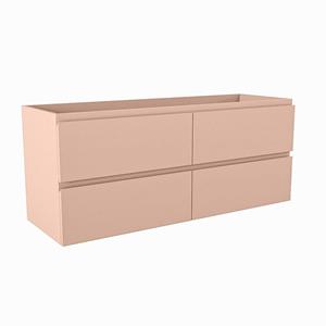 Mondiaz HAY wastafelonderkast - 120x40x50cm - 4 lades - uitsparing midden - softclose - Rosee M45218Rosee