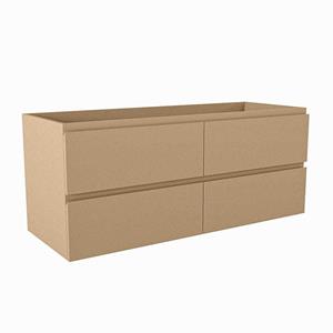 Mondiaz HAY wastafelonderkast - 120x45x50cm - 4 lades - uitsparing links - softclose - Oro M45148Oro