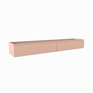 Mondiaz FOGE wastafelonderkast - 200x41x25cm - 2 lades - uitsparing rechts - softclose - Rosee M44277Rosee