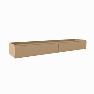 Mondiaz FOGE wastafelonderkast - 200x45x25cm - 2 lades - uitsparing links - softclose - Oro M44218Oro