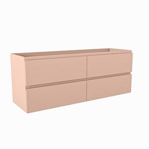 Mondiaz HAY wastafelonderkast - 130x40x50cm - 4 lades - uitsparing links - softclose - Rosee M45225Rosee