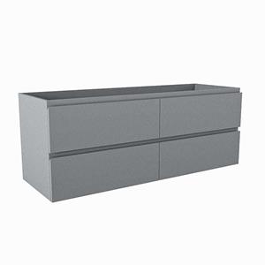 Mondiaz HAY wastafelonderkast - 130x45x50cm - 4 lades - softclose - Plata M45154Plata