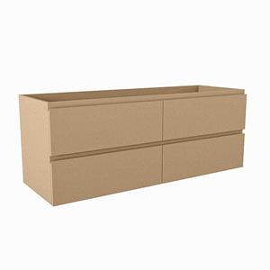 Mondiaz HAY wastafelonderkast - 130x45x50cm - 4 lades - uitsparing links en rechts - softclose - Oro M45150Oro