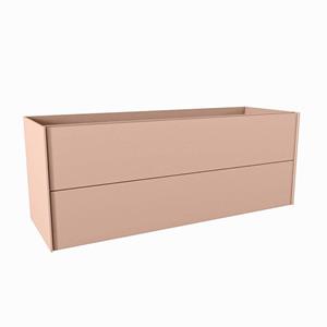 Mondiaz TENCE wastafelonderkast - 130x45x50cm - 2 lades - uitsparing links en rechts - push to open - softclose - Rosee M37115Rosee