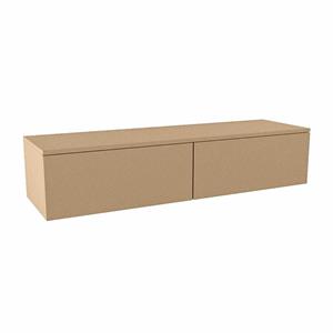 Mondiaz ALAN MODULE Wastafelonderkast - 140x41x30cm - 2 lades - push to open - Oro A45294Oro