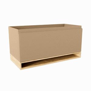 Mondiaz FLOTT wastafelonderkast - 100x45x50cm - 1 lade - uitsparing links - softclose - Oro M41103Oro