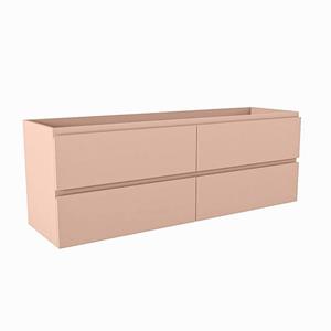 Mondiaz HAY wastafelonderkast - 140x40x50cm - 4 lades - uitsparing links en rechts - softclose - Rosee M45227Rosee