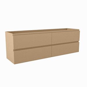 Mondiaz HAY wastafelonderkast - 150x40x50cm - 4 lades - uitsparing links en rechts - softclose - Oro M45232Oro