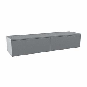 Mondiaz ALAN MODULE Wastafelonderkast - 150x45x30cm - 2 lades - push to open - Plata A45257Plata