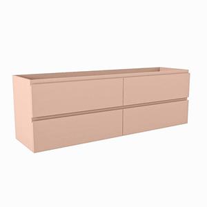 Mondiaz HAY wastafelonderkast - 150x40x50cm - 4 lades - uitsparing midden - softclose - Rosee M45233Rosee