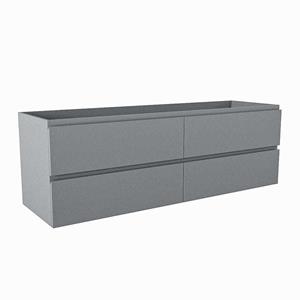 Mondiaz HAY wastafelonderkast - 150x45x50cm - 4 lades - softclose - Plata M45164Plata