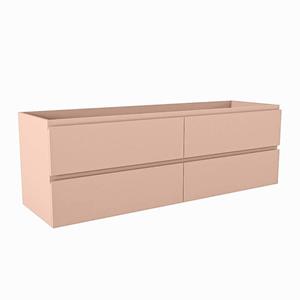 Mondiaz HAY wastafelonderkast - 150x45x50cm - 4 lades - uitsparing links en rechts - softclose - Rosee M45160Rosee