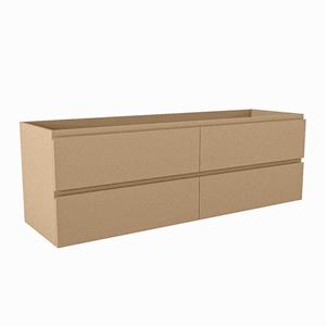 Mondiaz HAY wastafelonderkast - 150x45x50cm - 4 lades - uitsparing links - softclose - Oro M45163Oro