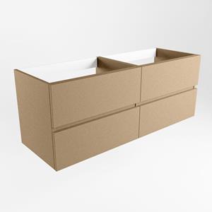 Mondiaz VICA wastafelonderkast - 130x45x50cm - 4 lades - uitsparing links en rechts - softclose - Oro M73142Oro