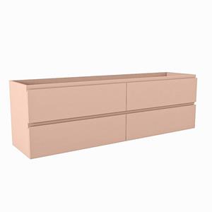 Mondiaz HAY wastafelonderkast - 160x40x50cm - 4 lades - uitsparing links - softclose - Rosee M45240Rosee