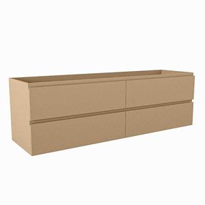 Mondiaz HAY wastafelonderkast - 160x45x50cm - 4 lades - uitsparing links - softclose - Oro M45168Oro