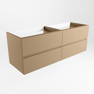 Mondiaz VICA wastafelonderkast - 140x45x50cm - 4 lades - uitsparing links en rechts - softclose - Oro M73147Oro