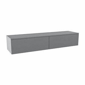 Mondiaz ALAN MODULE Wastafelonderkast - 160x45x30cm - 2 lades - push to open - Plata A45258Plata