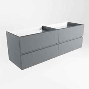 Mondiaz VICA wastafelonderkast - 150x45x50cm - 4 lades - uitsparing links en rechts - softclose - Plata M73152Plata