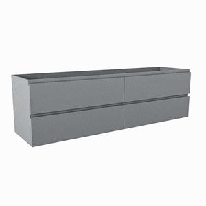 Mondiaz HAY wastafelonderkast - 170x45x50cm - 4 lades - softclose - Plata M45174Plata