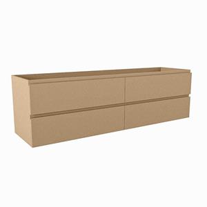 Mondiaz HAY wastafelonderkast - 170x45x50cm - 4 lades - uitsparing links en rechts - softclose - Oro M45170Oro