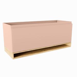 Mondiaz FLOTT wastafelonderkast - 120x45x50cm - 1 lade - uitsparing links - softclose - Rosee M41113Rosee