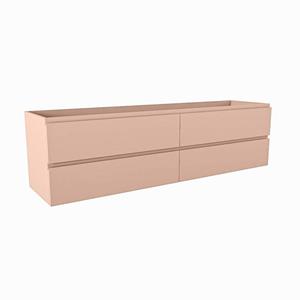 Mondiaz HAY wastafelonderkast - 180x45x50cm - 4 lades - uitsparing midden - softclose - Rosee M45176Rosee