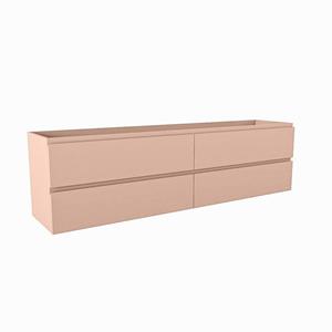 Mondiaz HAY wastafelonderkast - 180x40x50cm - 4 lades - uitsparing rechts - softclose - Rosee M45249Rosee