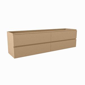 Mondiaz HAY wastafelonderkast - 180x45x50cm - 4 lades - softclose - Oro M45179Oro