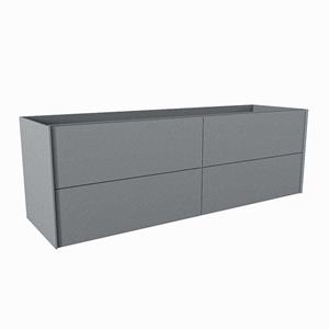 Mondiaz TENCE wastafelonderkast - 150x45x50cm - 4 lades - push to open - softclose - Plata M37176Plata