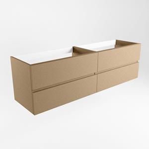 Mondiaz VICA wastafelonderkast - 170x45x50cm - 4 lades - uitsparing links en rechts - softclose - Oro M73162Oro