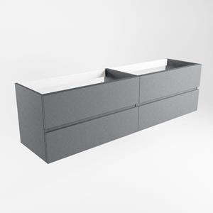 Mondiaz VICA wastafelonderkast - 180x45x50cm - 4 lades - uitsparing links - softclose - Plata M73168Plata