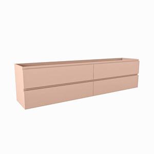 Mondiaz HAY wastafelonderkast - 200x40x50cm - 4 lades - softclose - Rosee M45261Rosee