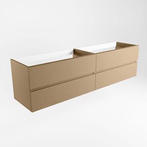 Mondiaz VICA wastafelonderkast - 190x45x50cm - 4 lades - uitsparing links - softclose - Oro M73173Oro