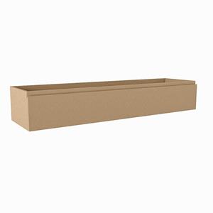 Mondiaz FOGE wastafelonderkast - 150x41x25cm - 1 lade - uitsparing links - softclose - Oro M44153Oro