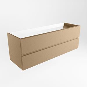 Mondiaz VICA wastafelonderkast - 140x45x50cm - 2 lades - uitsparing links - softclose - Oro M73128Oro