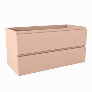 Mondiaz HAY wastafelonderkast - 100x45x50cm - 2 lades - uitsparing midden - softclose - Rosee M45102Rosee