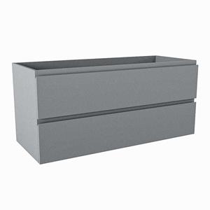 Mondiaz HAY wastafelonderkast - 110x45x50cm - 2 lades - uitsparing rechts - softclose - Plata M45128Plata