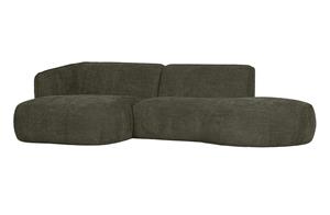 Hoekbank Polly Chaise Longue Links - Warm Groen