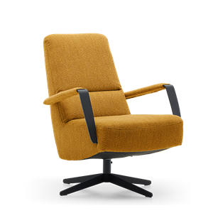 Prominent Fauteuil X-108 Donkergeel Stof