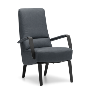 Prominent Fauteuil X-108 Donkerblauw Leer